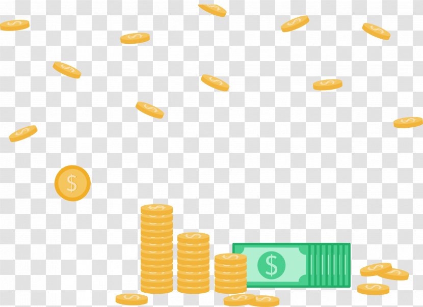 Gold Coin - Material - Vector Drop Picture Transparent PNG
