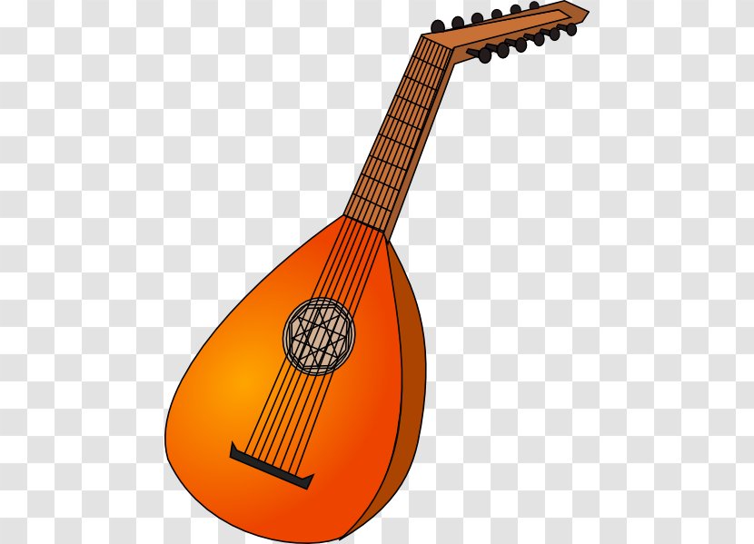 Lute String Instruments Clip Art - Heart - Ancient Musical Transparent PNG