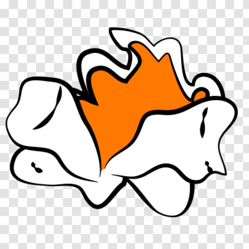 Leaf Drawing - Cartoon - Orange Transparent PNG