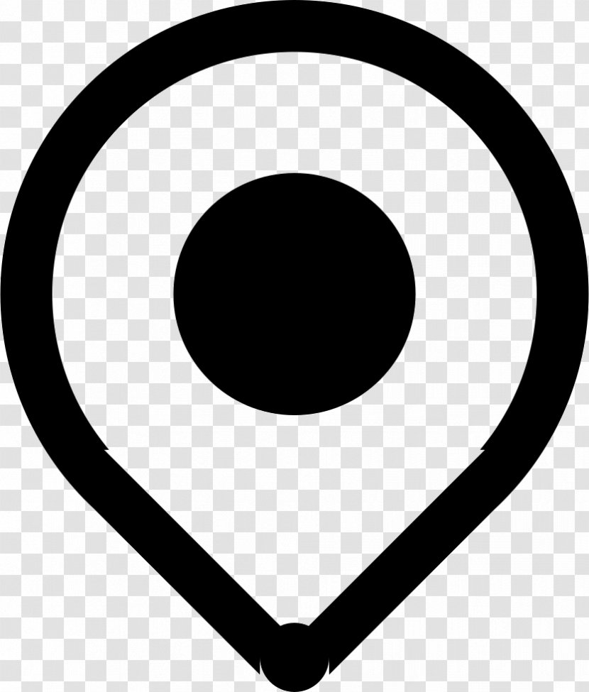 Locator Map - Black - Icon Transparent PNG