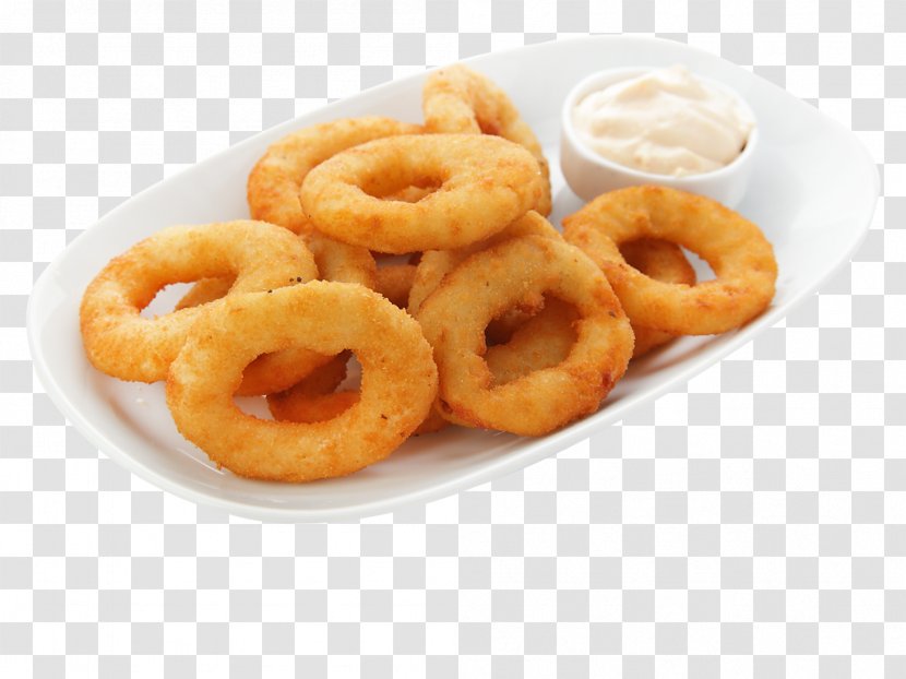 Onion Ring Pizza French Fries Squid As Food Sushi - Frying Transparent PNG