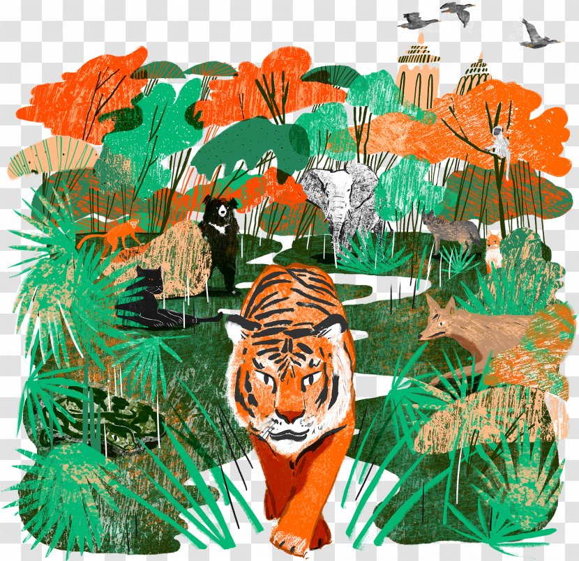 The Jungle Book Baloo Tiger! - Tree Transparent PNG