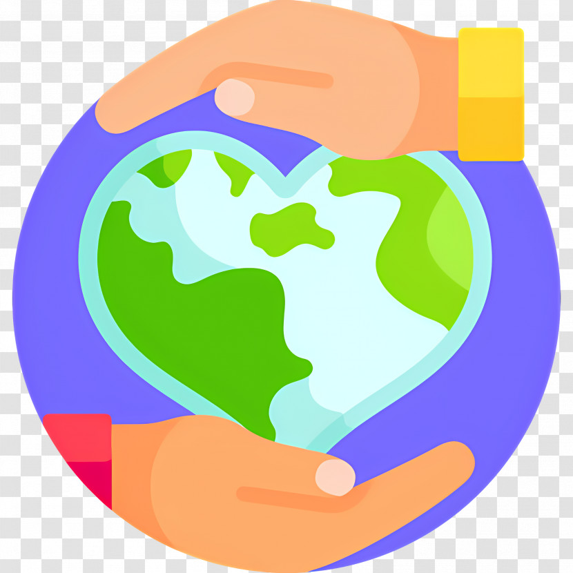 Sustainability - Heart-Shaped Earth In Caring Hands Transparent PNG