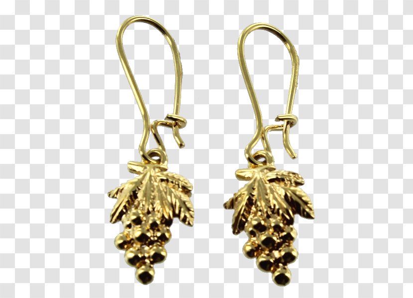 Earring Jewellery Gold Bijou Grape - Burgundy Transparent PNG