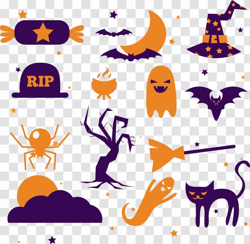 Vector Graphics Halloween Festival Design Euclidean - Organism - Arachnid Transparent PNG