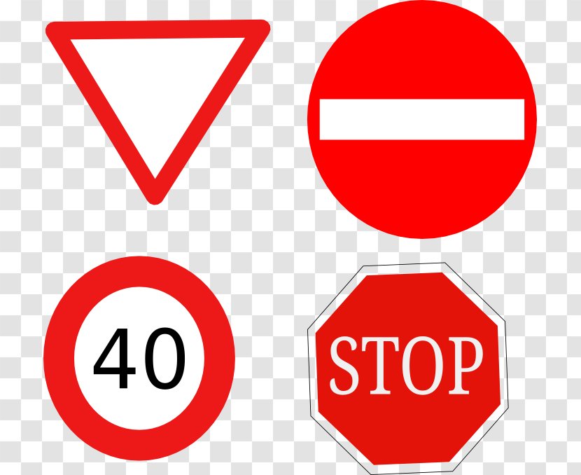 Traffic Sign Senyal Stop Road Safety - Signage Transparent PNG