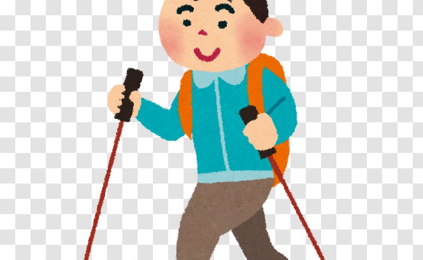 Nordic Walking Skiing Ski Poles 国際チャレンジデー - Hirakata Transparent PNG