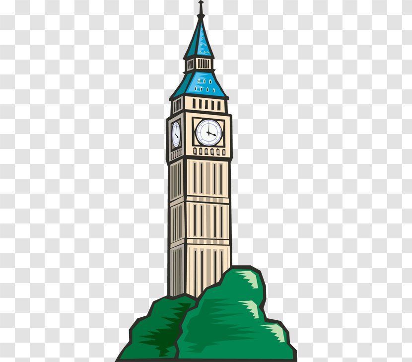 Big Ben Clock Tower Bell Clip Art - Town Sign Cliparts Transparent PNG