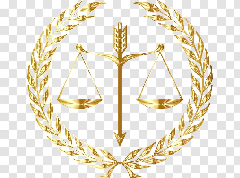 Clip Art Justice Symbol Measuring Scales - Criminal - Emblem Balance Transparent PNG
