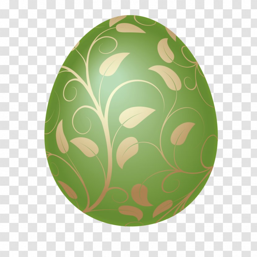 Easter Egg Chicken - Green - Creative Painted Eggs Transparent PNG