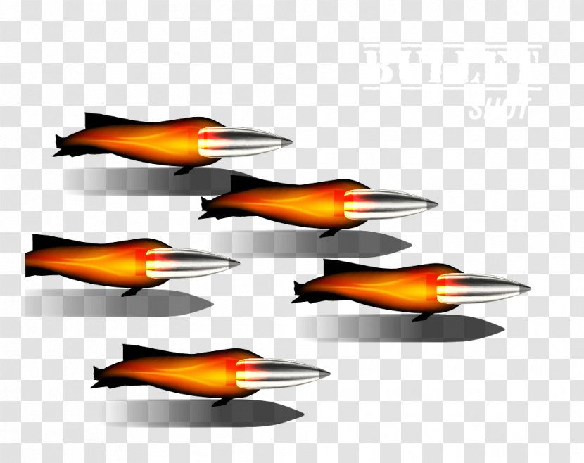 Bullet Weapon - Time - Bullets Fired Weapons Vector Transparent PNG