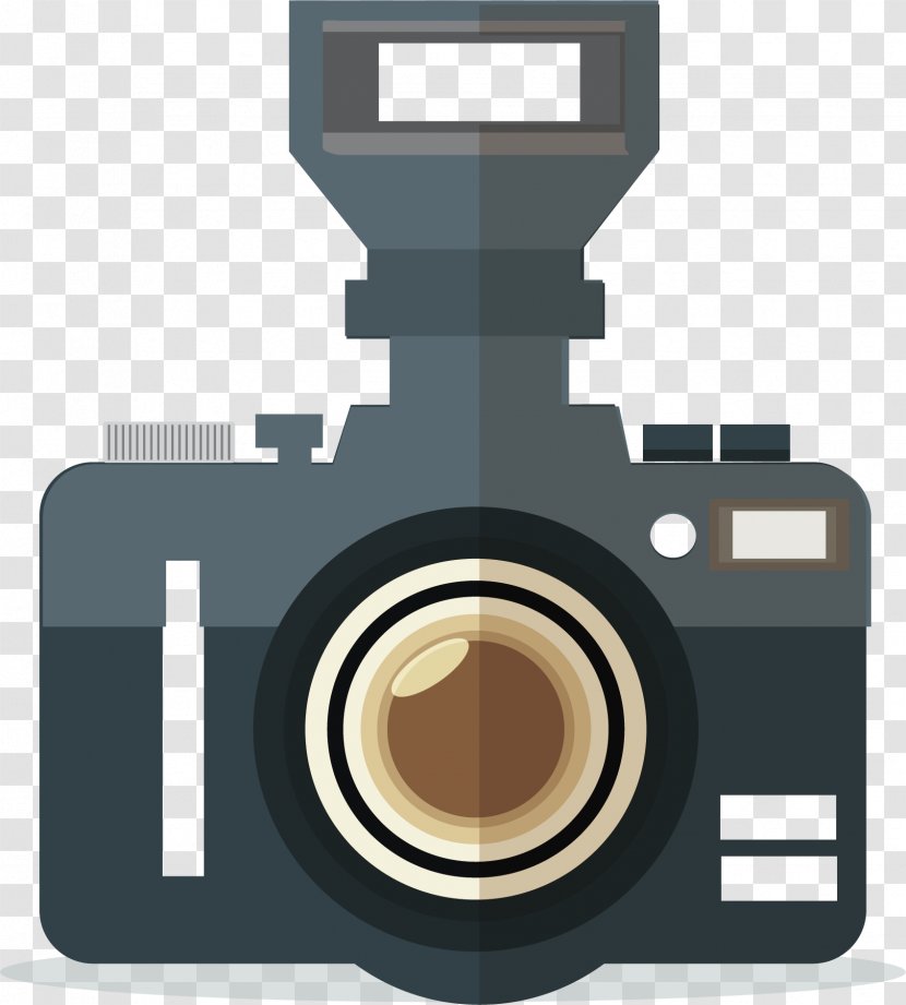 Camera Photography - Flat Design - Vector Hand Drawing Transparent PNG