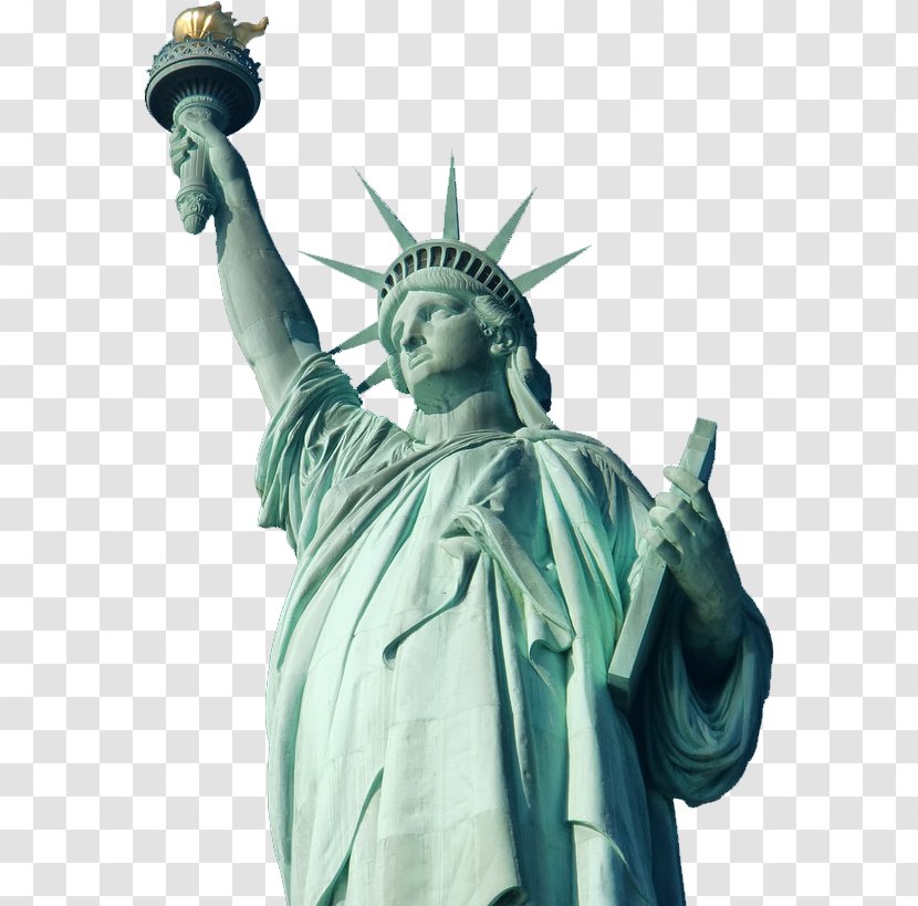 Statue Of Liberty Grand Central Terminal Battery Park Ellis Island Poster - American Landmarks Transparent PNG