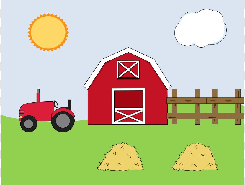 Happy Farm Barn Clip Art - Cartoon - Cliparts Template Transparent PNG
