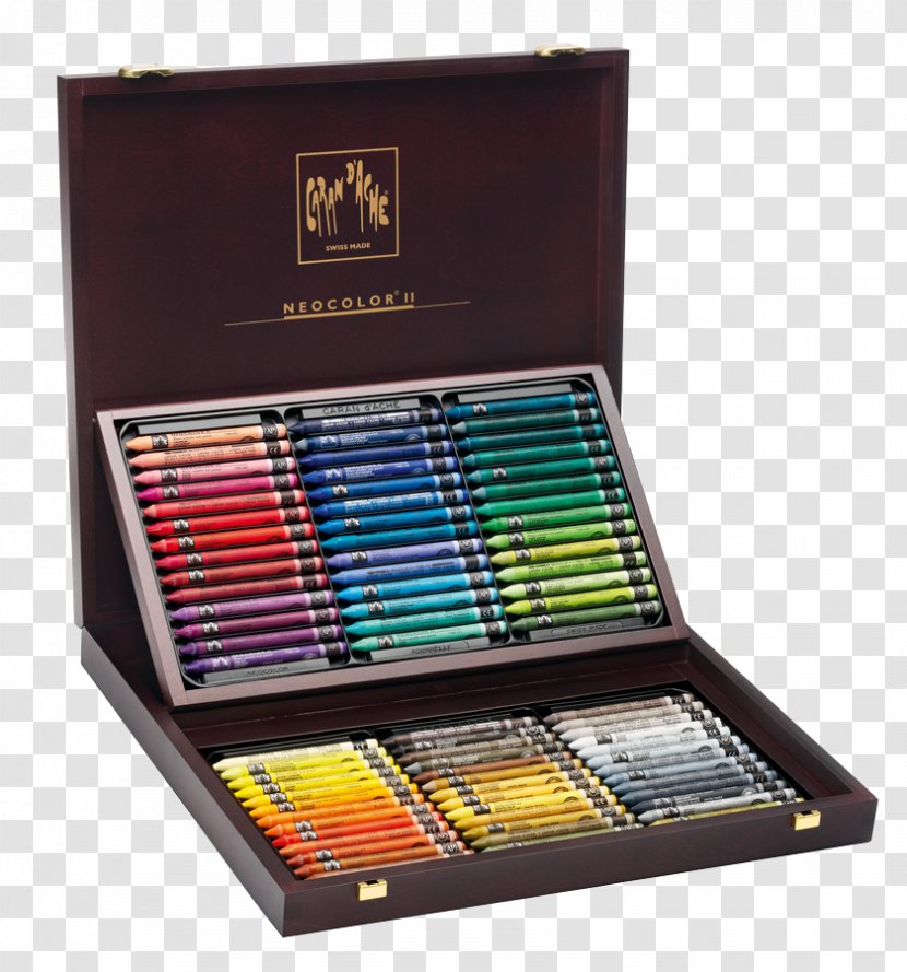 Caran D'Ache Colored Pencil Pastel Box - Oil Transparent PNG