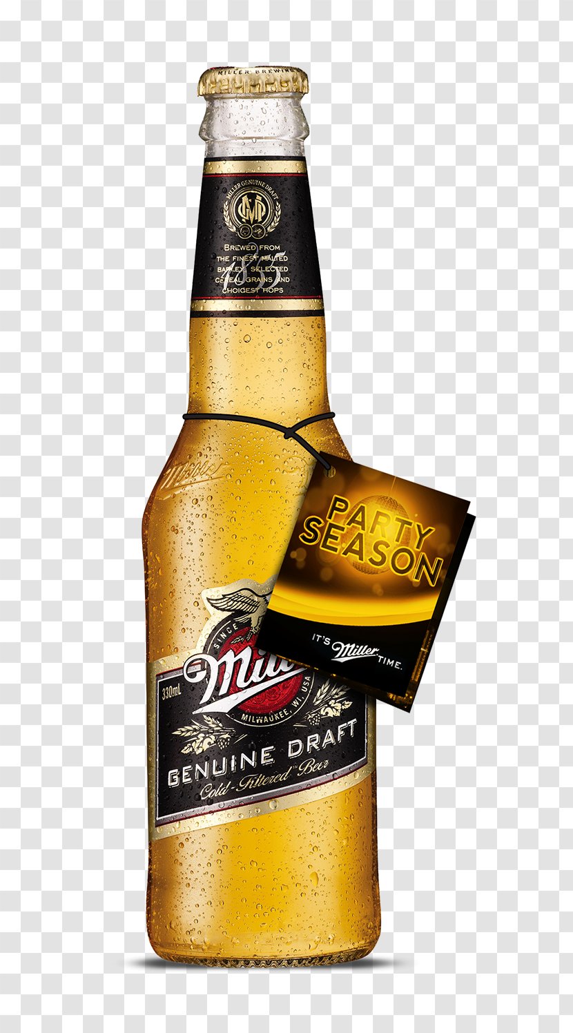 Beer Miller Brewing Company Lite Pale Lager - Bottle Transparent PNG