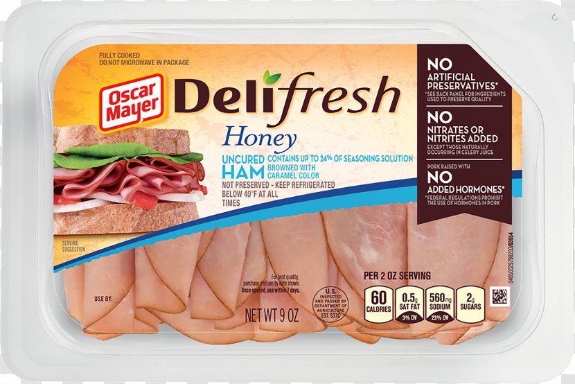 Oscar Mayer Smoked Ham Delicatessen Black Forest - Food Transparent PNG