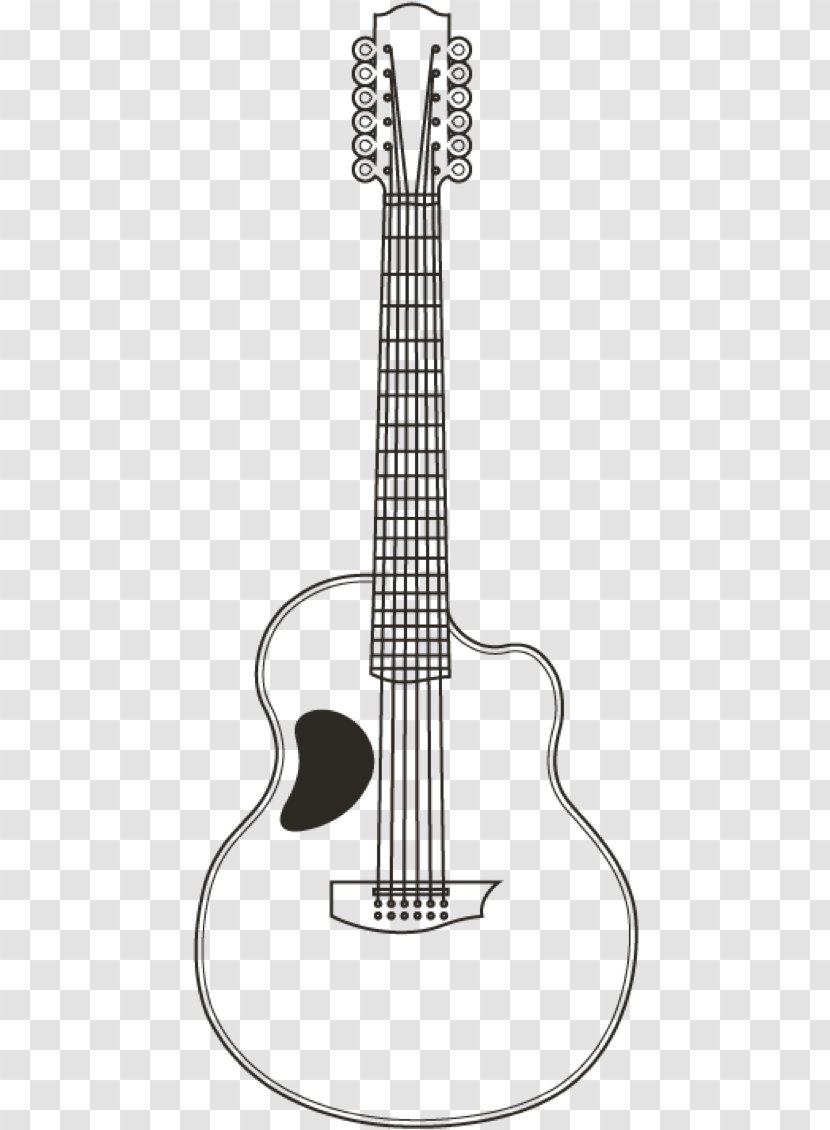 Acoustic Guitar Electric String Instrument Accessory - Musical - Twelve-string Transparent PNG