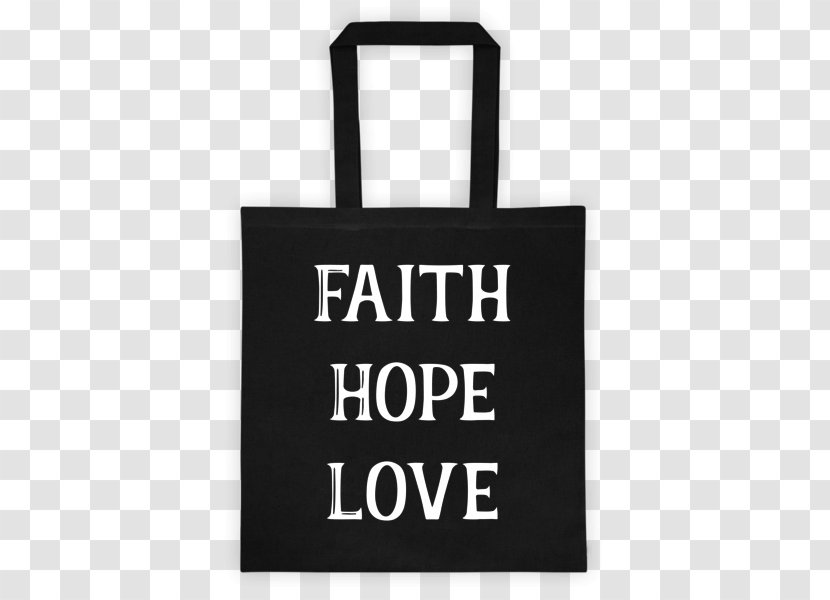 Tote Bag T-shirt Gold Canvas - Faith Hope Love Transparent PNG