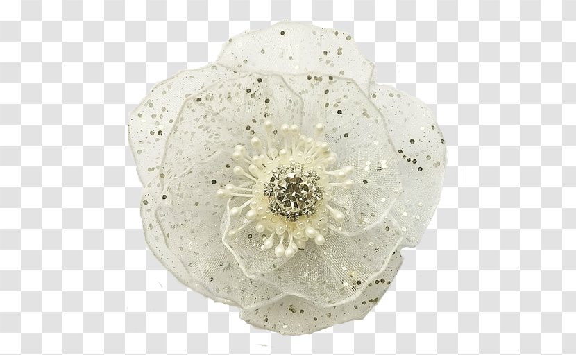 Cut Flowers Petal - White - Gold Wire Edge Transparent PNG