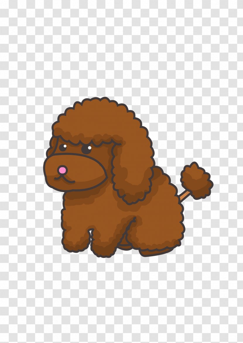 Toy Poodle Puppy Cartoon - Mammal Transparent PNG