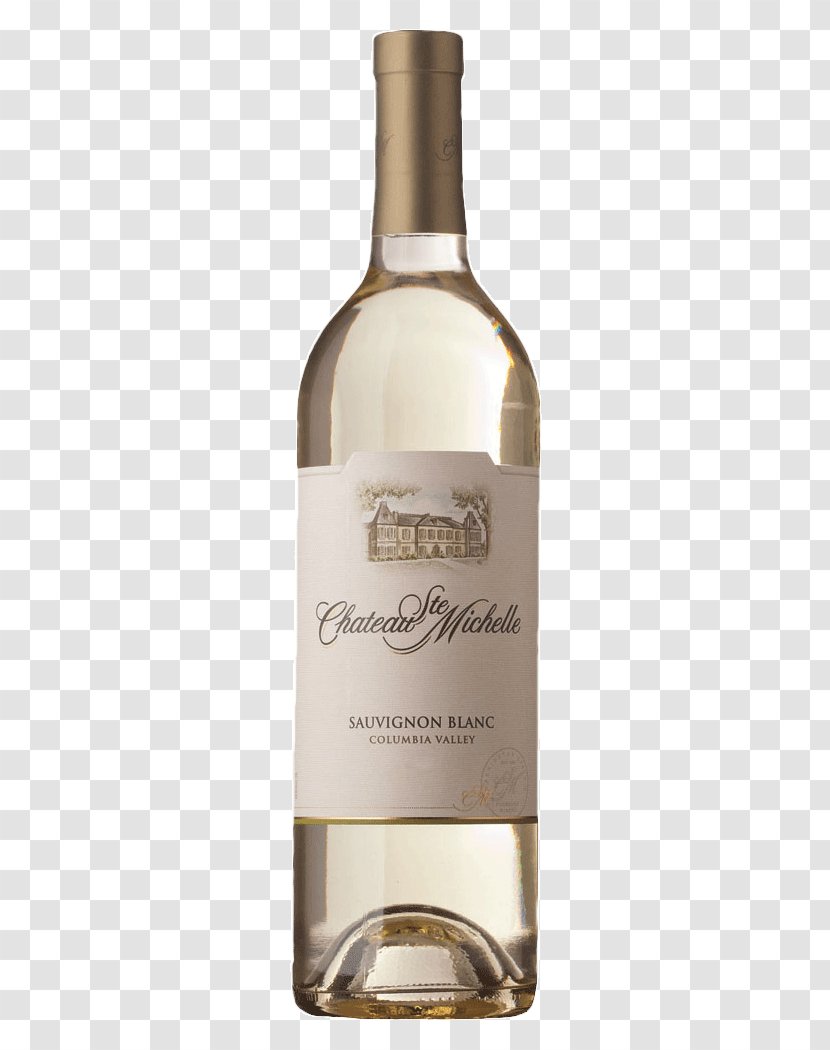 White Wine Chateau Ste. Michelle Sauvignon Blanc Woodinville - Bottle Transparent PNG