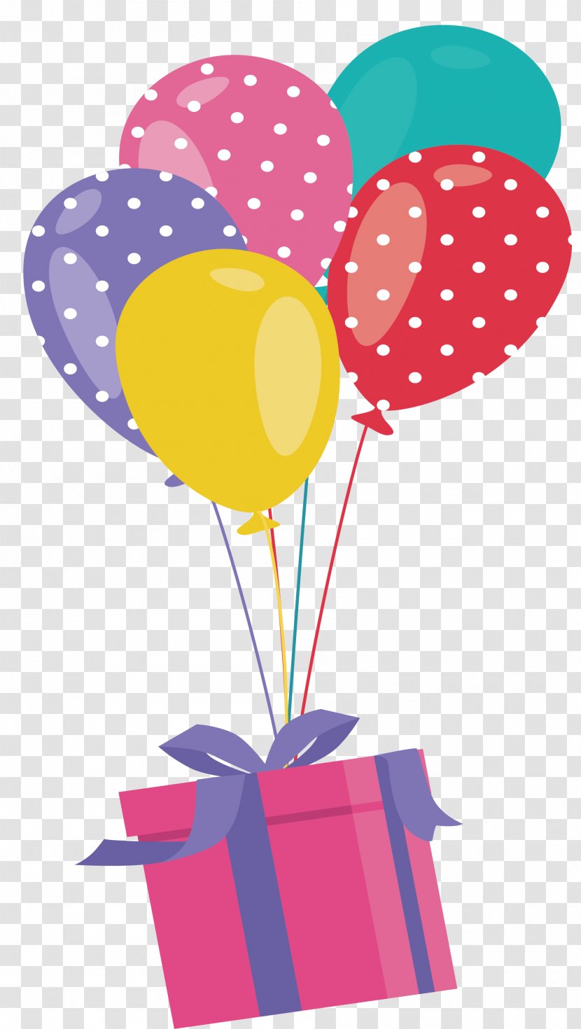 Balloon Gift Clip Art - Android - A Box Under Transparent PNG