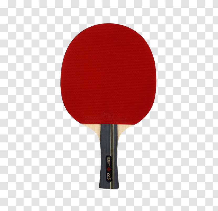 Table Tennis Racket - Red - Ping Pong Paddle Transparent PNG