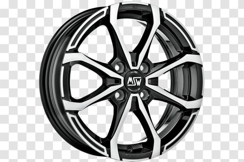 Car Alloy Wheel OZ Group Autofelge - Black Transparent PNG