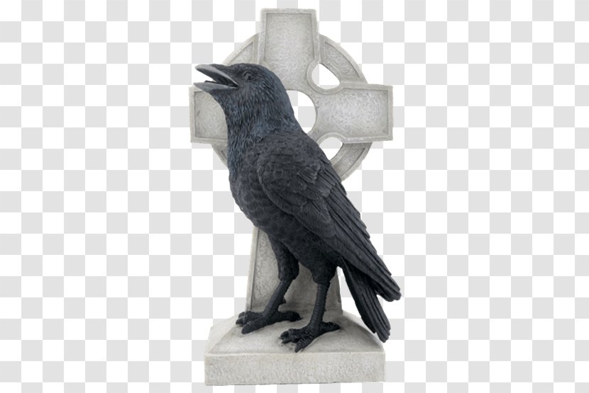 American Crow Figurine Common Raven Sculpture Statue Transparent PNG