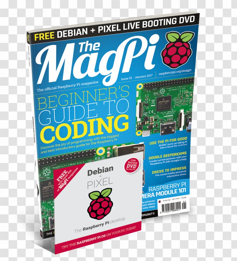 The MagPi Raspberry Pi Magazine DVD - Compact Disc - Dvd Transparent PNG