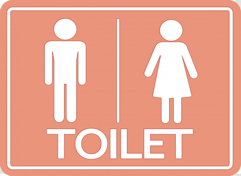 Public Toilet Gender Symbol Toilet Symbol Sign Transparent PNG