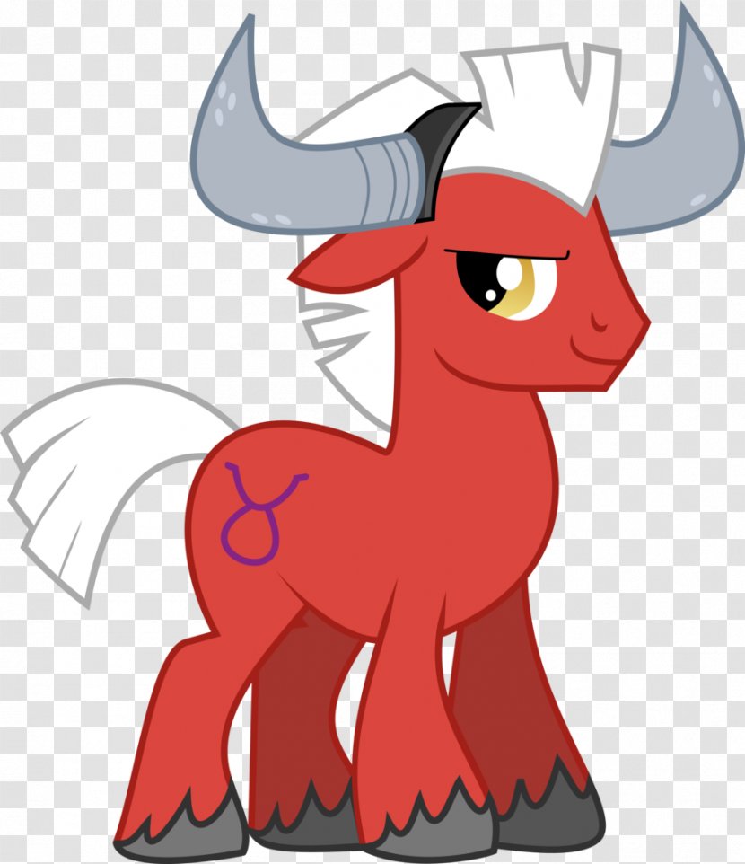 Pony Taurus Zodiac Horoscope Capricorn - Red Transparent PNG