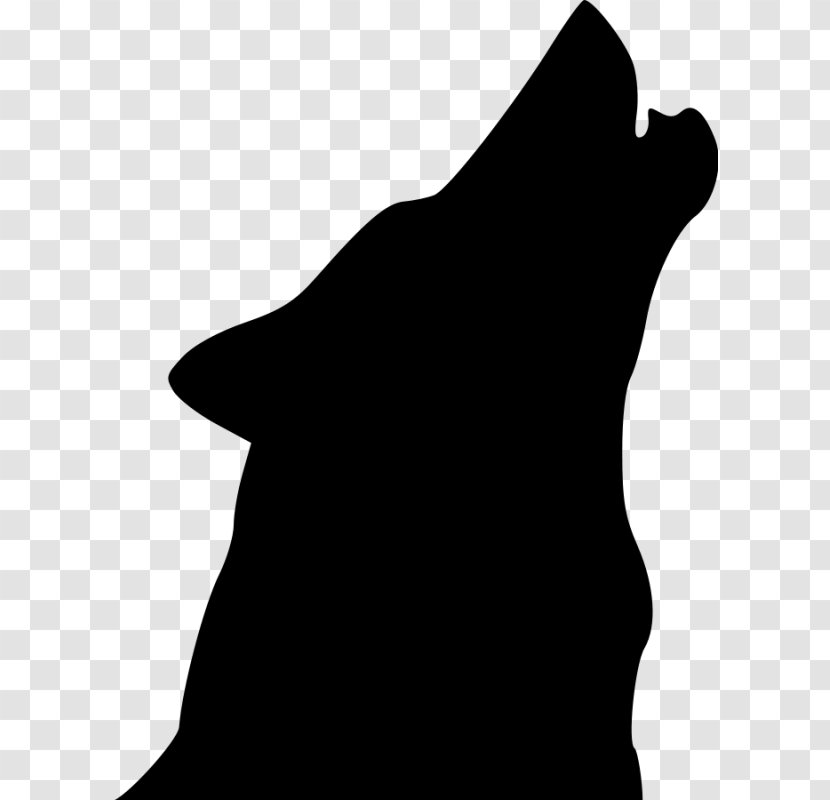 Gray Wolf Drawing Silhouette Clip Art - Snout Transparent PNG