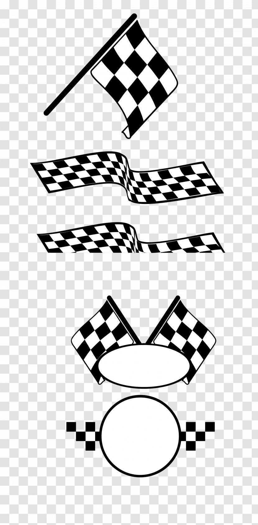 Auto Racing Flags - Point - Vector,Cartoon,pattern,Racing Car,banner Transparent PNG