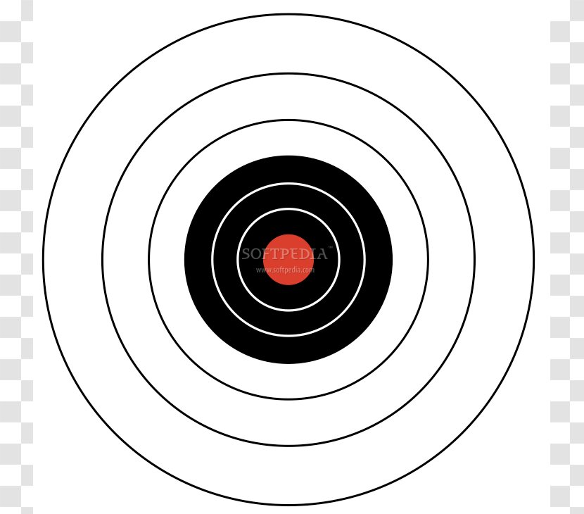 Circle Spiral Point Target Archery Pattern - Pictures Of Targets Transparent PNG