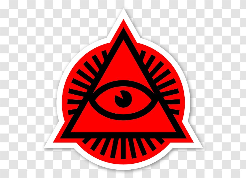 Eye Of Providence Third Symbol Thought - Luck - Red Shopping Malls Promotional Stickers Transparent PNG
