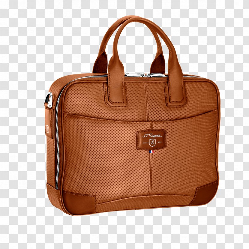 Leather S. T. Dupont Messenger Bags Briefcase - Baggage - Camel Transparent PNG