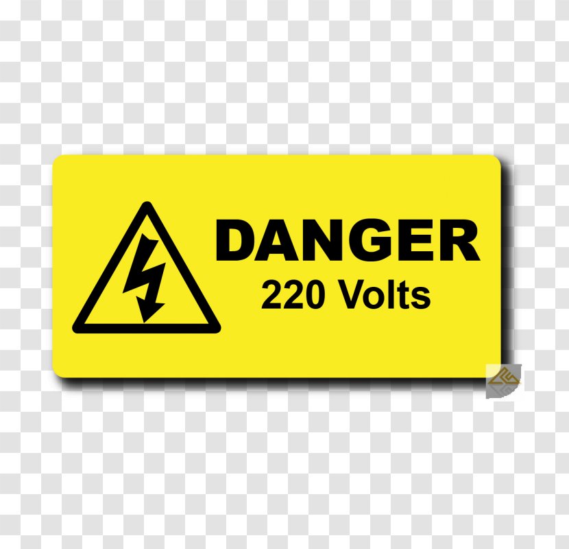 Warning Label High Voltage Electricity - Logo Transparent PNG
