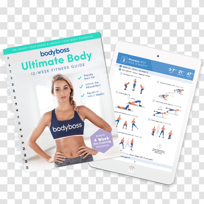 BodyBoss Ultimate Body Fitness Guide Exercise High-intensity Interval Training General - Circuit - Program Transparent PNG