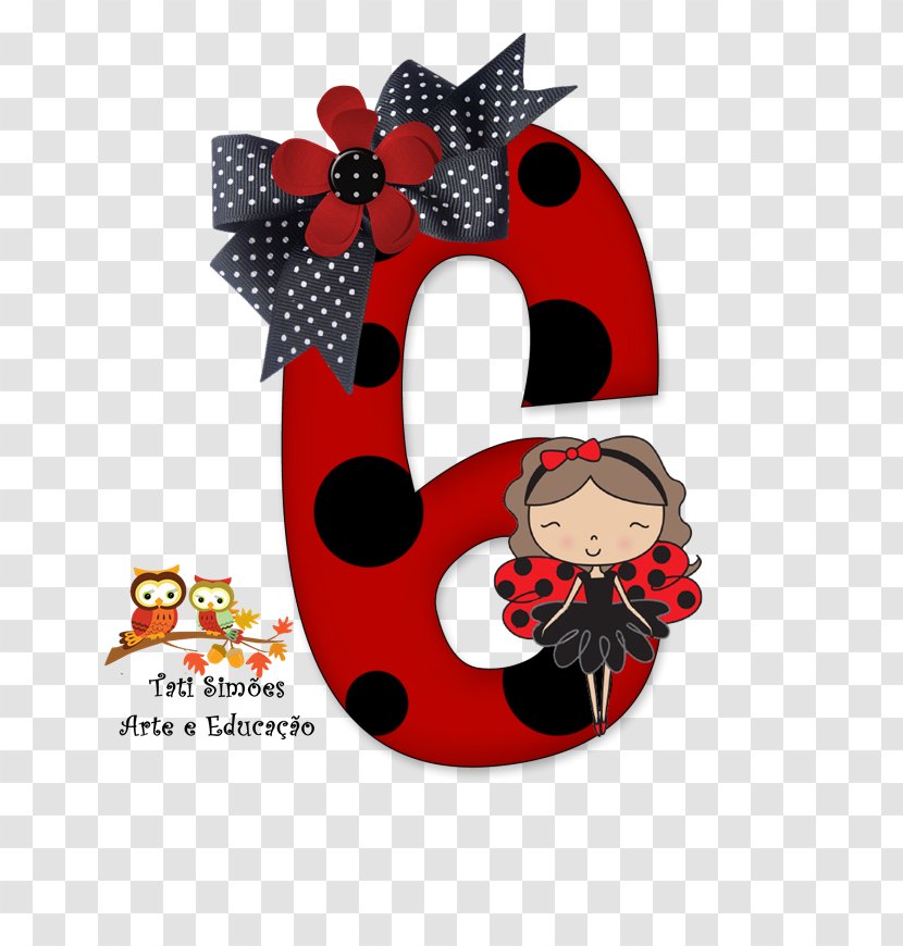 Number Ladybird Beetle Page Numeral - Joaninha Transparent PNG