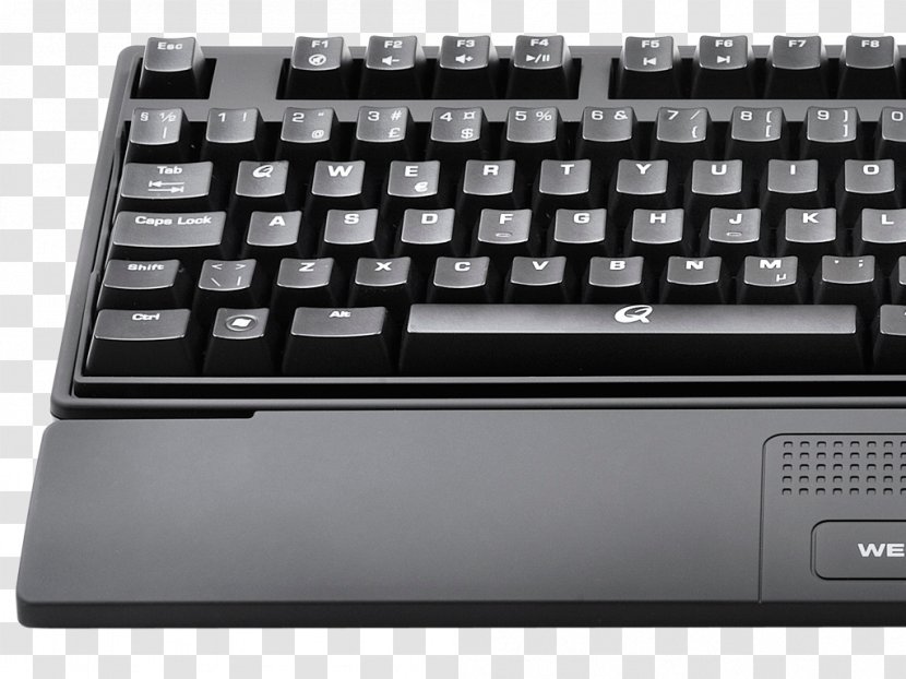 Computer Keyboard QPAD MK-80 Cooler Master Storm QuickFire TK - Backlight Background Transparent PNG