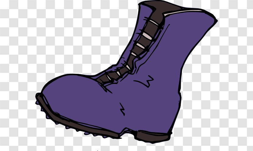 Boot Clip Art - Purple Boots Transparent PNG