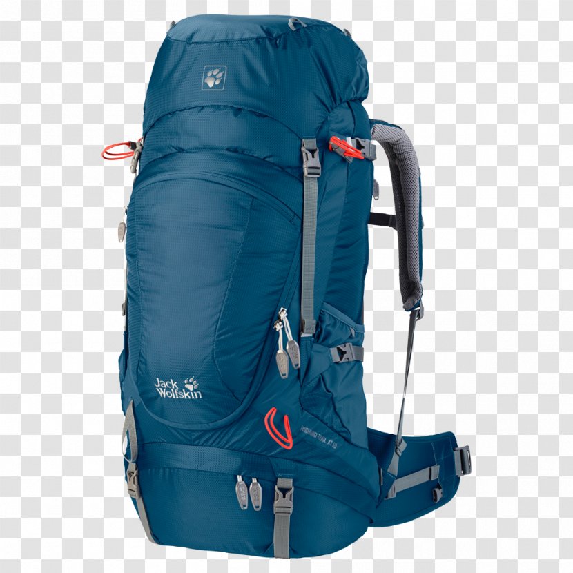 Backpack Jack Wolfskin Hiking Bag The North Face - Cobalt Blue Transparent PNG