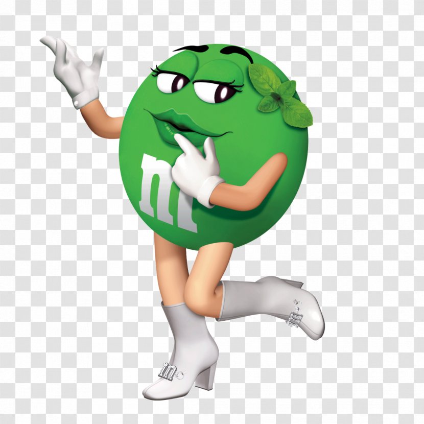M&M's Green Candy Chocolate Peanut Butter - Hand - Finger Transparent PNG