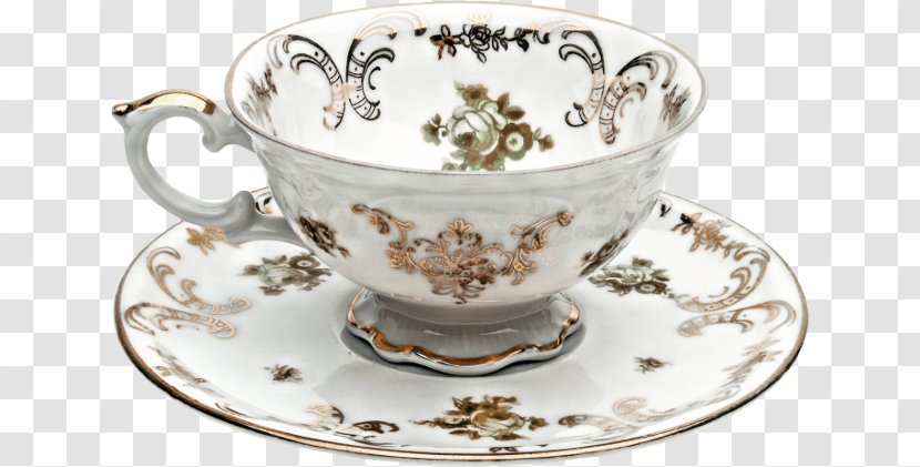 Coffee Cup Teacup Ceramic Saucer Transparent PNG