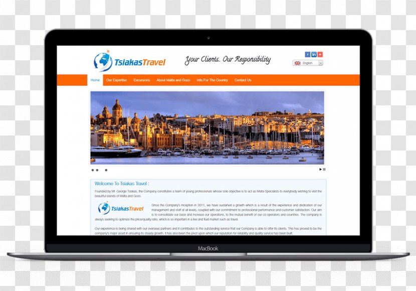 Web Page Display Advertising Computer Monitors Software - Travel Website Transparent PNG