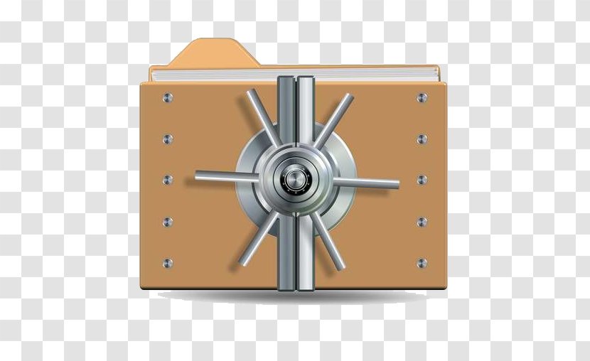 Bank Vault Lock Door Illustration - Royaltyfree - A Locked Folder Transparent PNG