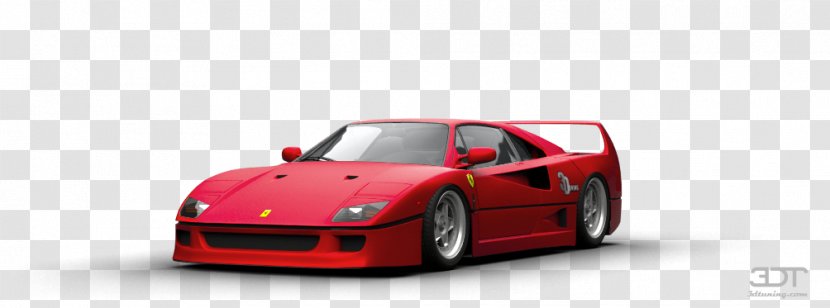 Ferrari F40 Compact Car Luxury Vehicle - Motor Transparent PNG