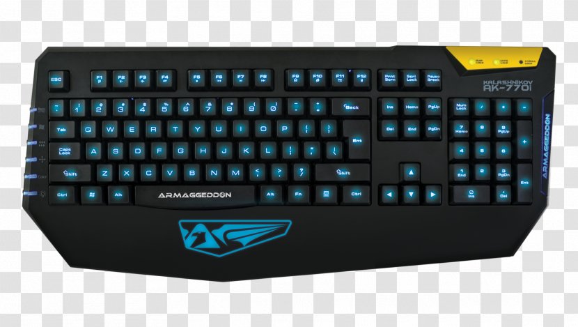 Computer Keyboard Backlight Gaming Keypad Light-emitting Diode USB - Rgb Color Model Transparent PNG